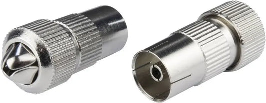Dencon Female Coax Connectors 2 Pack