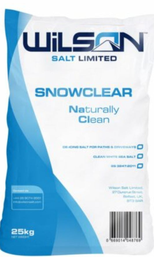 Wilson’s White Deicing Rock Salt 25kg