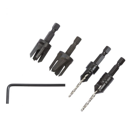 Trend SNAP/PC/A Snappy 4 Piece Set Countersink & Plug Cutter Set