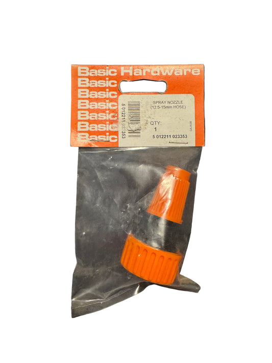Basic Hardware Spray Nozzle for 12.5 - 15mm Hoses