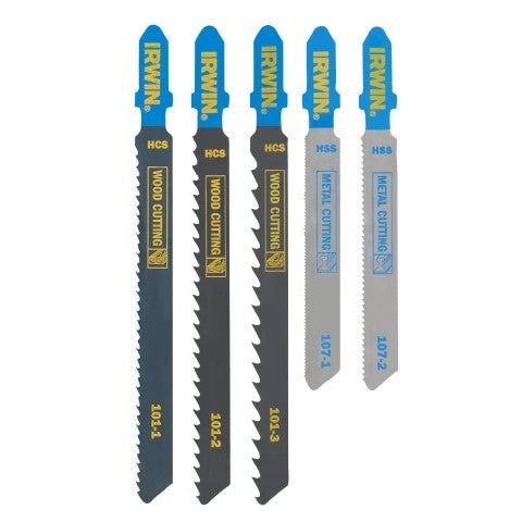 Irwin T Shank HSS & HSC Jigsaw Blades 5 Pack