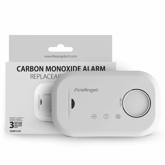 Fire Angel Carbon Monoxide Alarm with Replaceable Battery