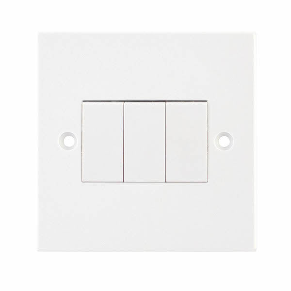 Selectric 10A Triple Light Switch