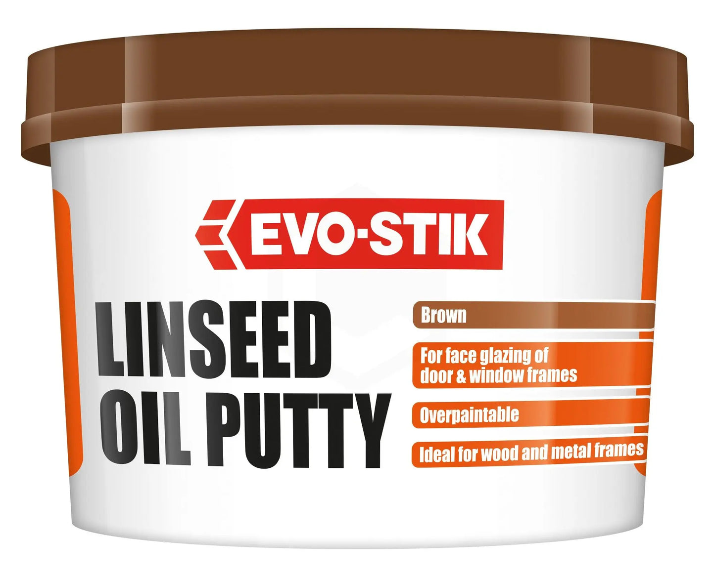 Evo Stik Linseed Oil Putty Brown 1kg