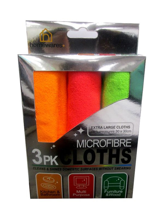 Homewares Microfibre Clothes 3 Pack
