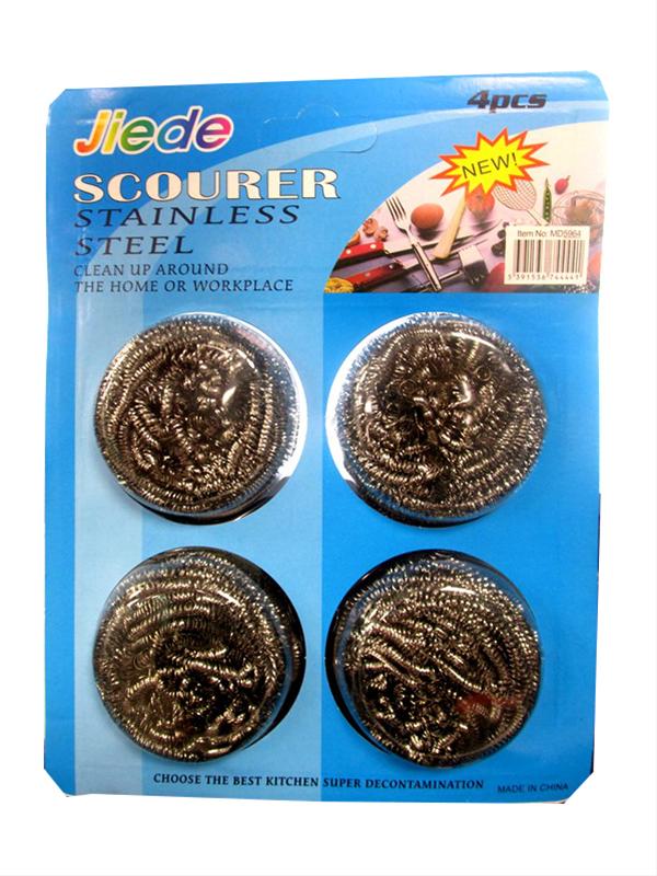 MD Steel Scouring Scrubs 4 Pack
