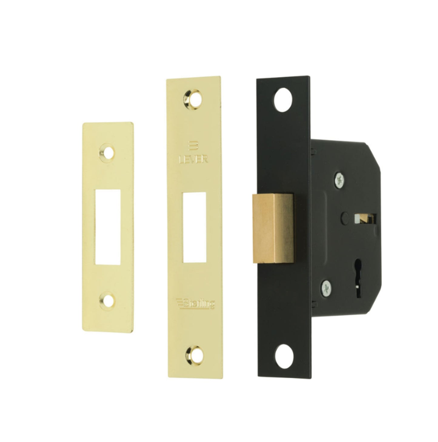 Sterling MLD330 3" Mortice Deadlock Brass