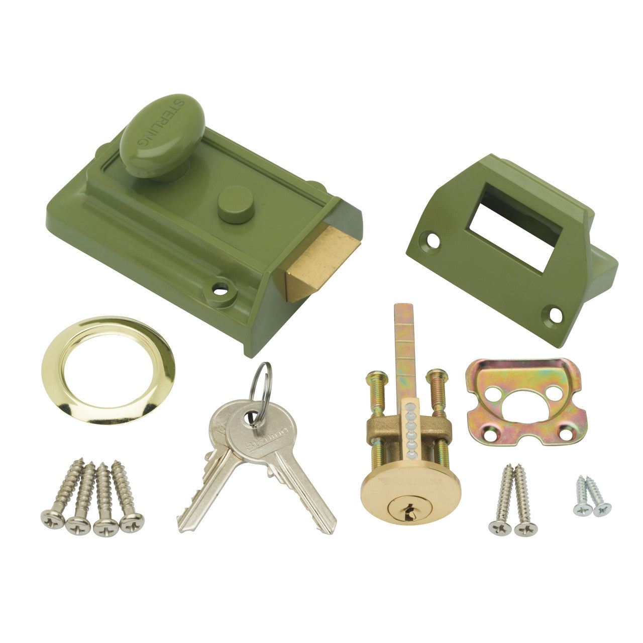 Sterling NLS401 Traditional Standard Green Nightlatch