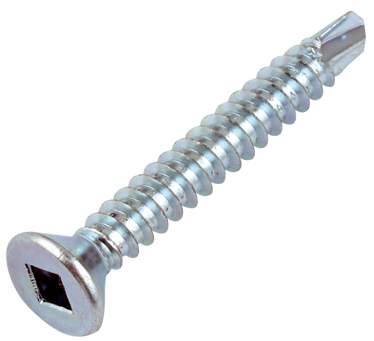 Square Loop Screw Olympic Fixings Self Drilling Screws Square Lok BZP Countersunk 8 x 1 ...