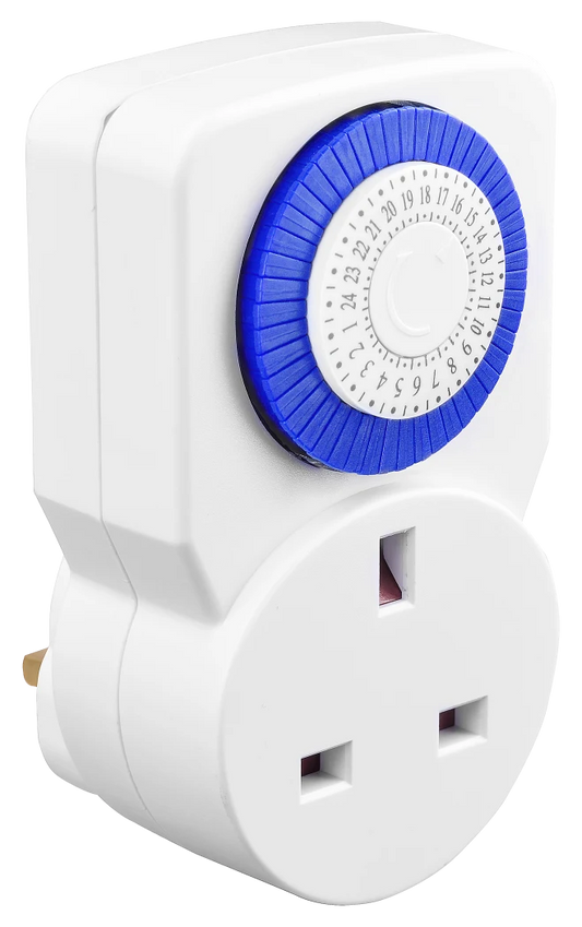 Masterplug 24 Hour Mechanical Plug In Timer