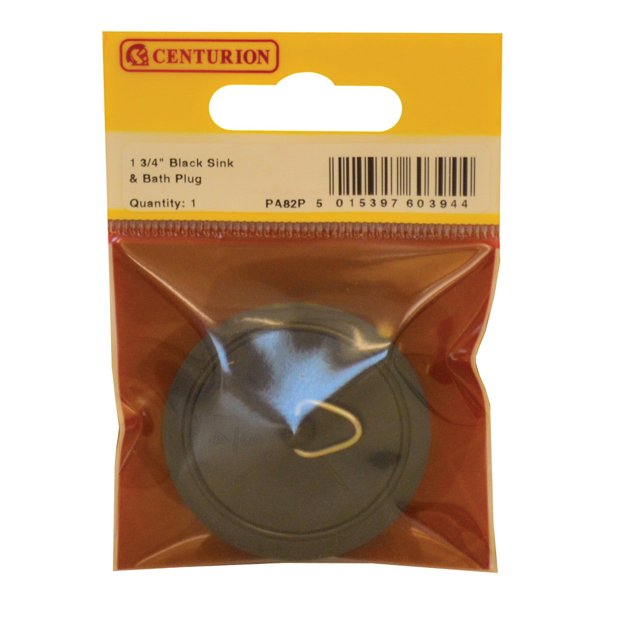Centurion PA82P 1 3/4" Black Sink & Bath Plug