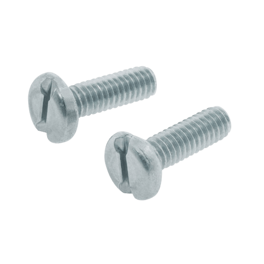 StarPack Machine Screw & Nut Slotted Panhead BZP M6 x 50mm 4 Pack
