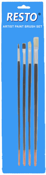 Resto 4 Piece Artist Paintbrush Set