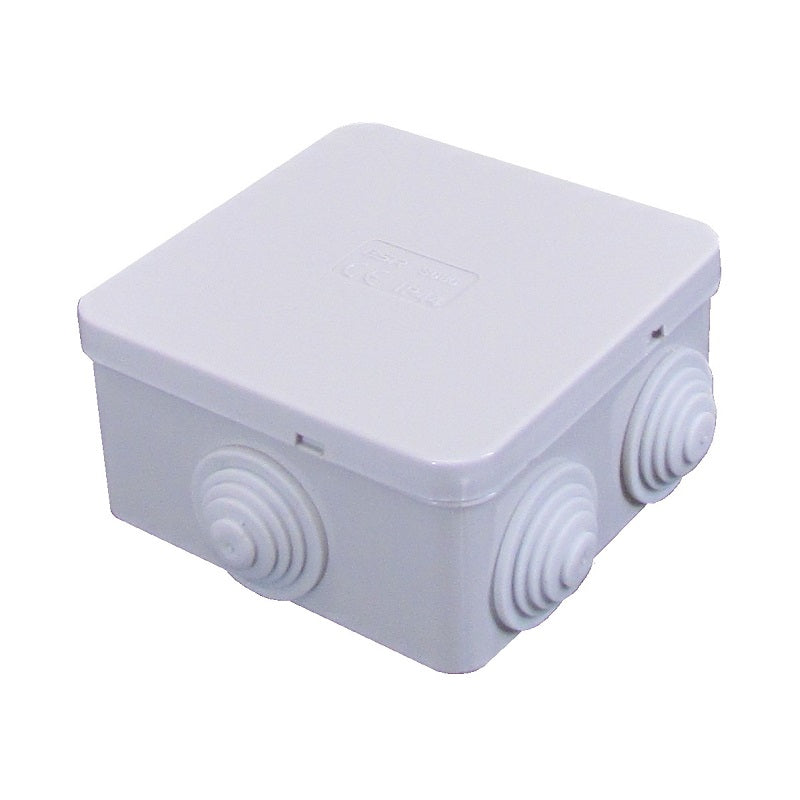 ESR IP44 Grey Square Junction Box 80 x 80 x 40mm