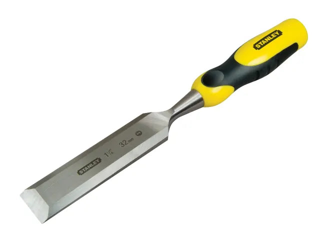 Stanley 016881 Dynagrip 32mm Thru Tang Bevel Edge Chisel