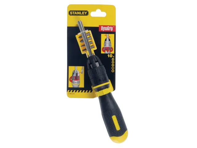 Stanley Multi Bit Rachet Screwdriver with 10 Bits