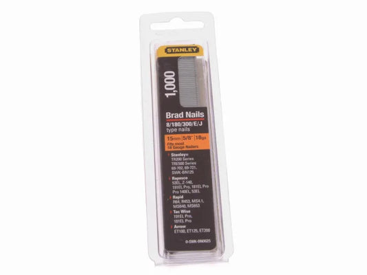 Stanley SWKBN Brad Nails 15mm Pack of 1000