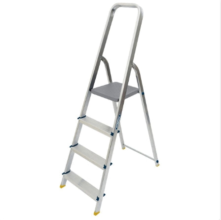 Werner Aluminium High Handrail Stepladder 4 Tread