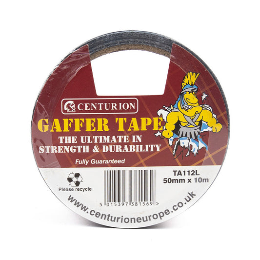 Centurion TA112 50mm x 10m Black Waterproof Gaffer Tape