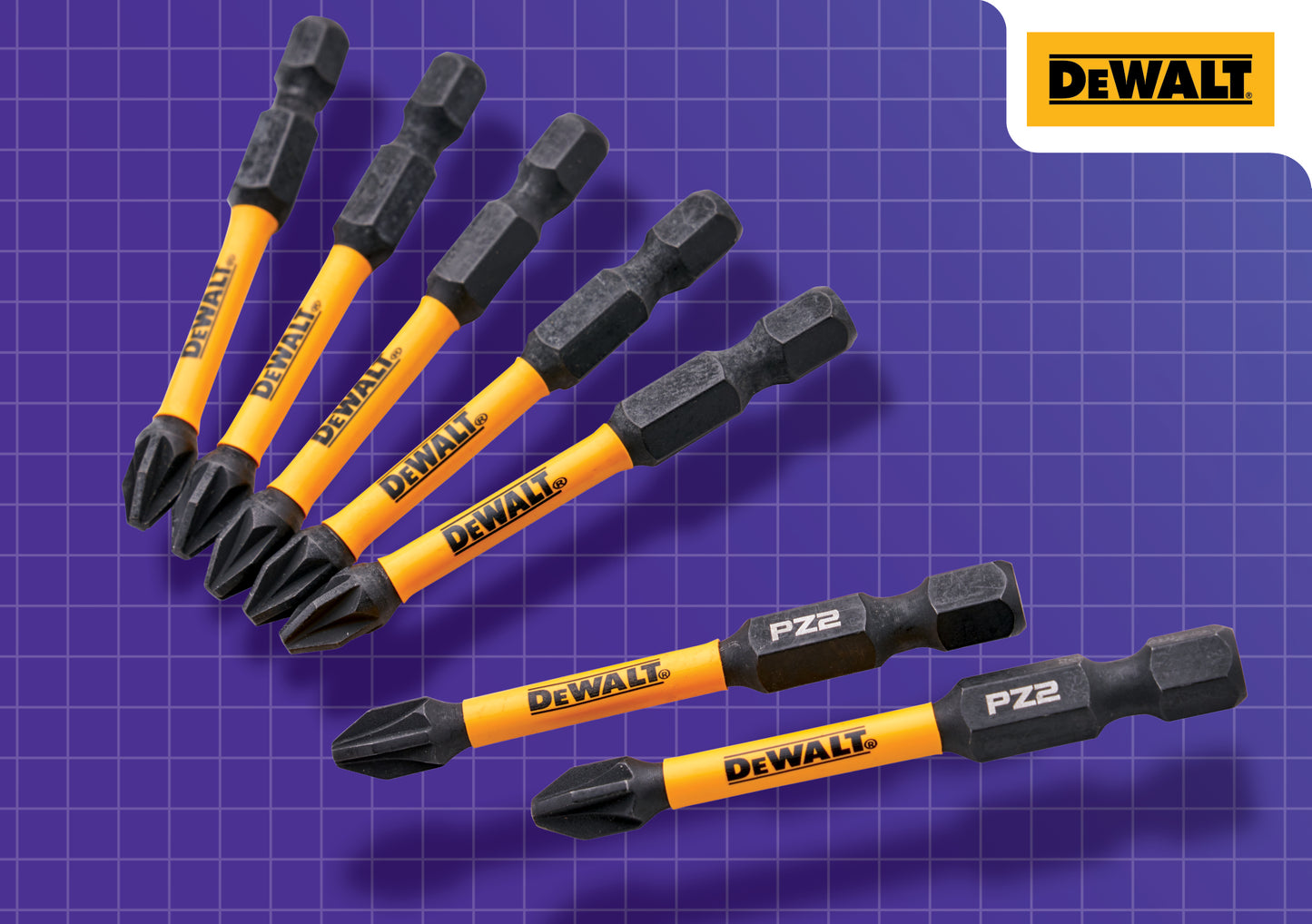 DeWalt PZ2 Screwdriver Bit 5 Pack with 2 Free