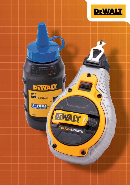 DeWalt Tough Series Chalk Line & Blue Chalk Set