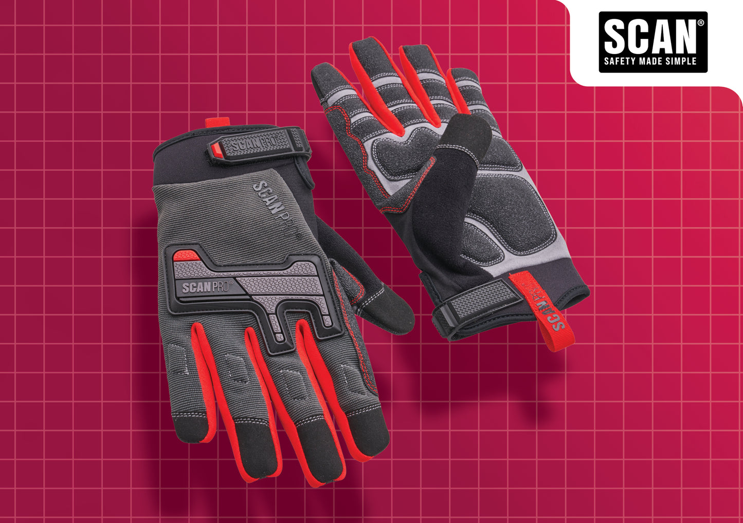 Scan Pro Mechanic Gloves Large