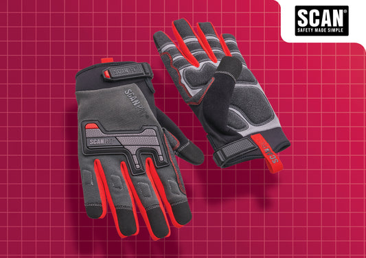 Scan Pro Mechanic Gloves Large