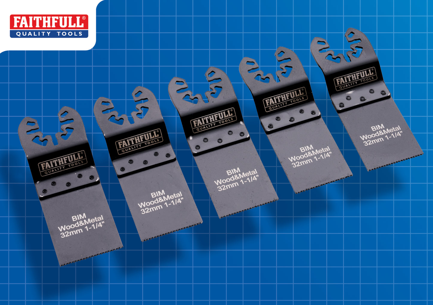 Faithfull 5 Piece Multi Tool Blade Set