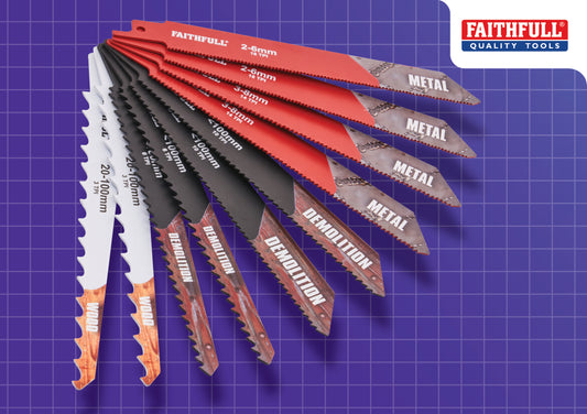 Faithfull 10 Piece Sabre Saw Blade Set