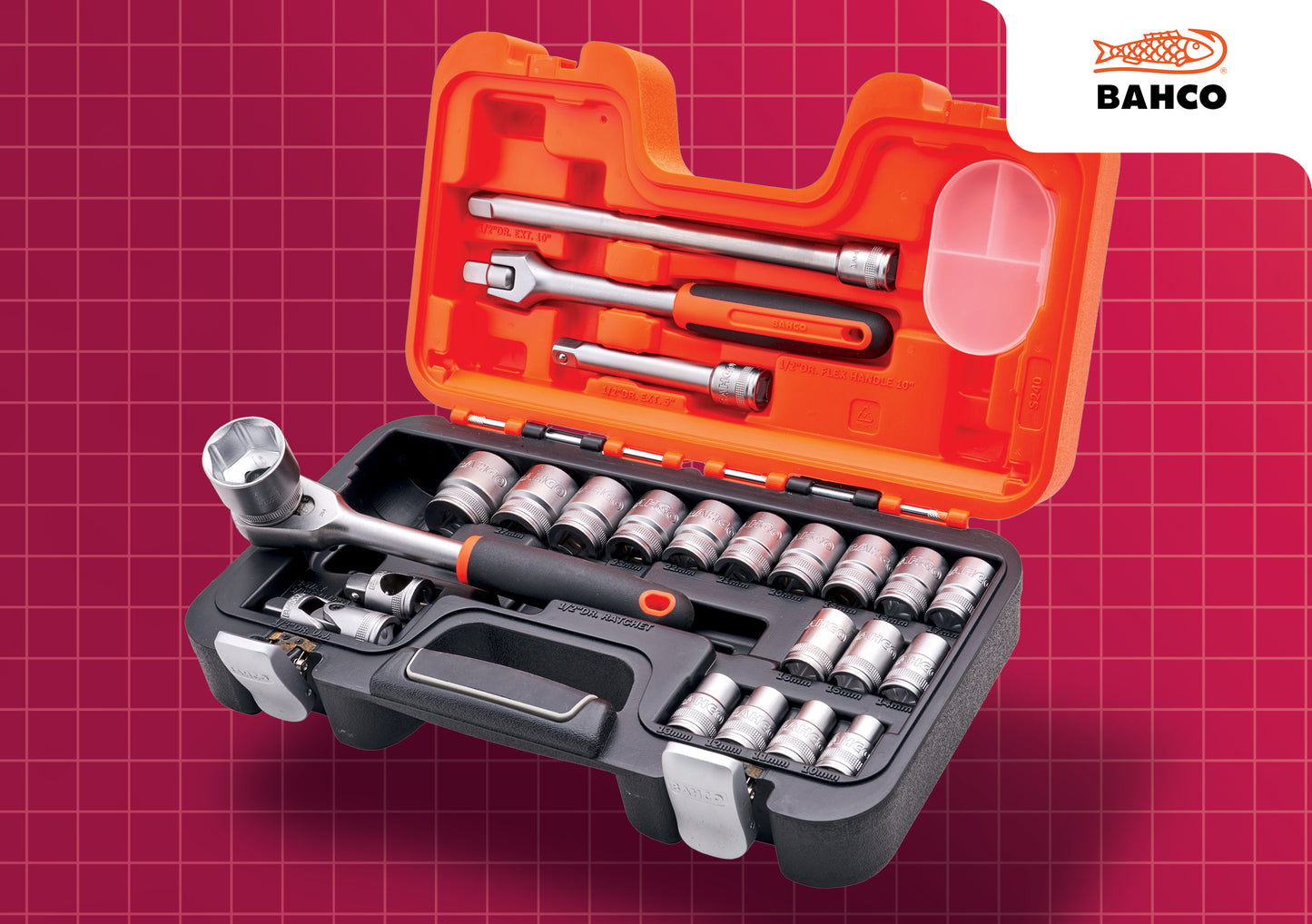 Bahco 24 Piece 1/2" Drive Socket Set