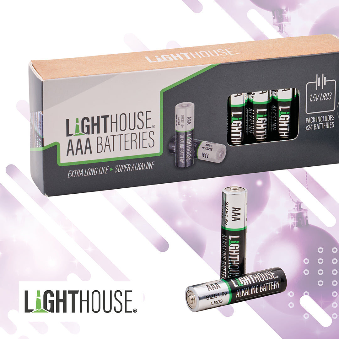 Lighthouse AAA Batteries 24 Pack