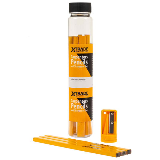 XTrade Carpenters Pencil Set with Sharpener