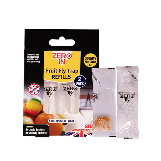 STV ZER702 Zero In Fruit Fly Traps Refills 2 Pack