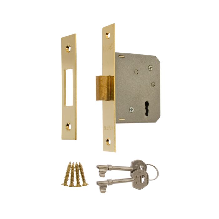 Era 572-32 Brass 3 Lever Deadbolt Mortice Door Lock 3"