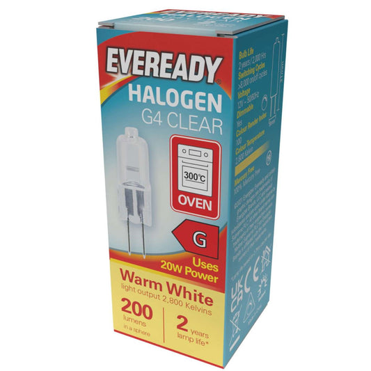 Eveready Halogen G4 20W Warm White