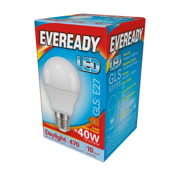Eveready LED ES 40W Daylight GLS Bulb