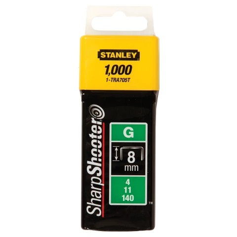Stanley TRA705T Type G Heavy Duty Staples 8mm 1000 Pack