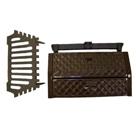 Percy Doughty Majolica Brown 18" All Night Burner Queenstar