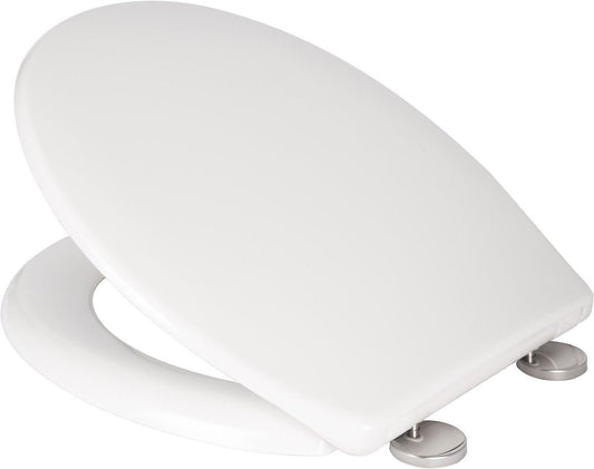 Croydex Eldon White Soft Close Anti Bacterial Toilet Seat