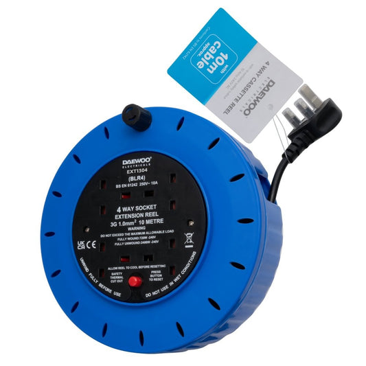 Daewoo 4 Way Extension Reel 10m