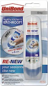 UniBond Re-New Healthy Kitchen & Bathroom Silicone Grey 100ml