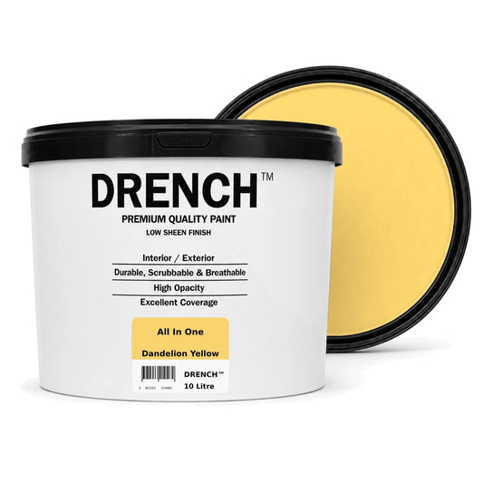 Drench All In One Multi Surface Paint Dandelion Yellow 10L