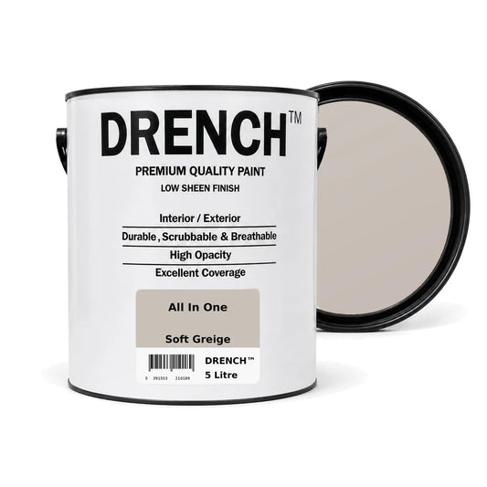 Drench All In One Multi Surface Paint Soft Greige 5L