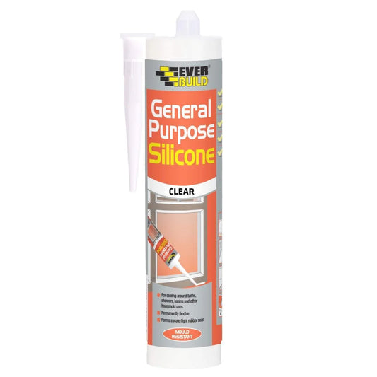 Everbuild General Purpose Silicone Clear 310ml