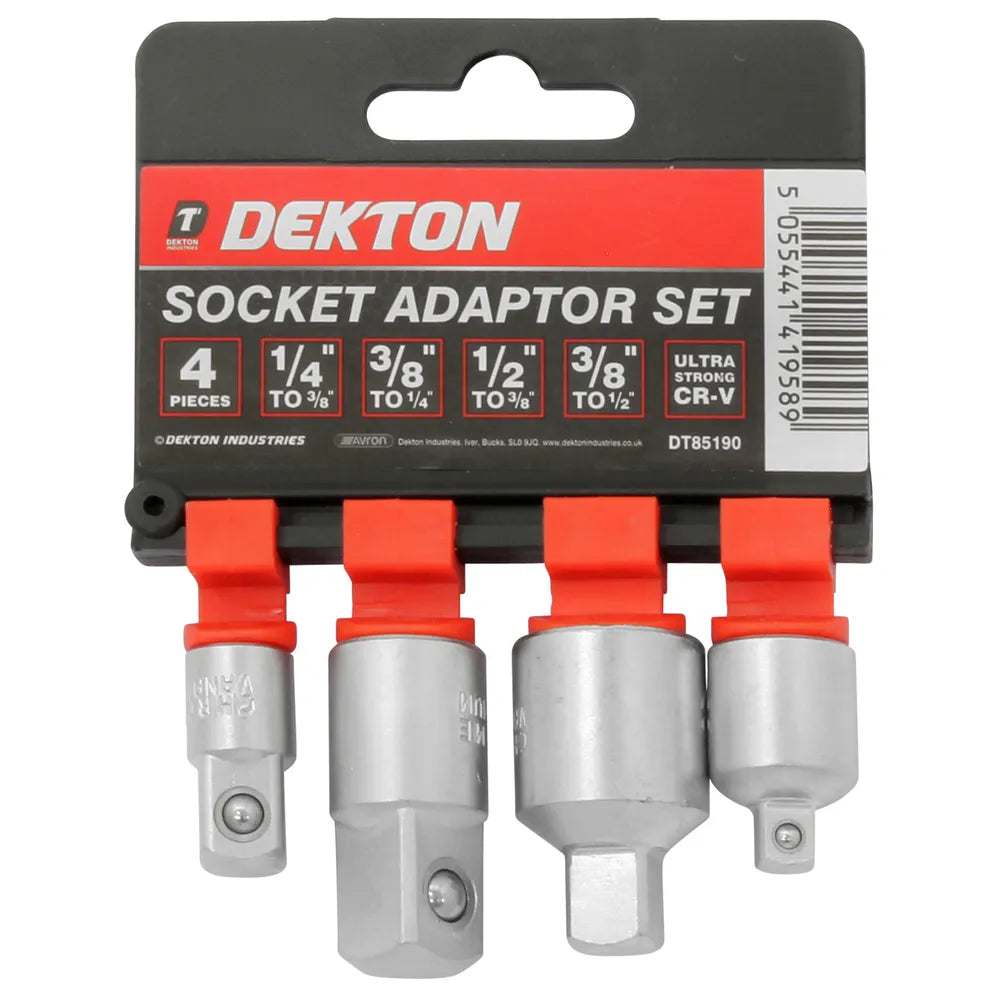 Dekton 4 Piece Socket Adaptor Set