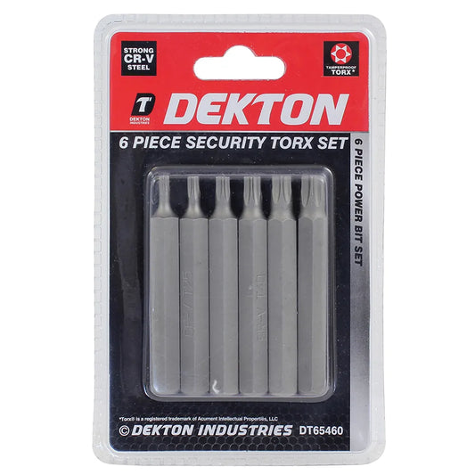 Dekton 6 Piece 3" Security Torx Bit Set