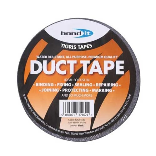Bond It Black Duct Tape 50mm x 45m