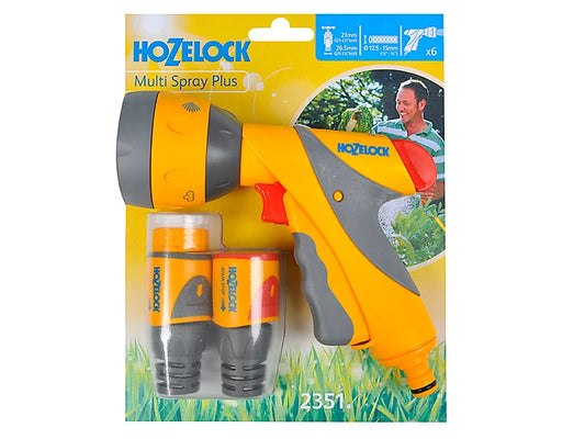 Hozelock 2351 Multi Spray Plus Gun & Fittings Kit