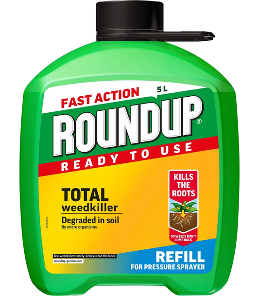 Roundup Fast Action Ready to Use Weedkiller Pump ‘n Go 5L Refill