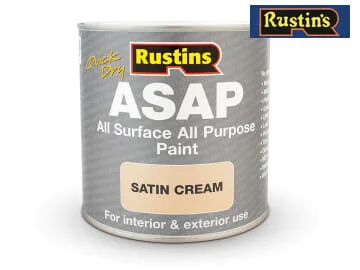 Rustins Quick Dry ASAP All Surface All Purpose Satin Paint 250ml